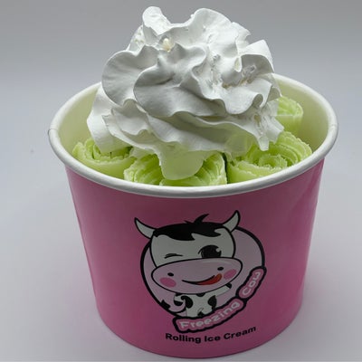 Honeydew rolled ice cream