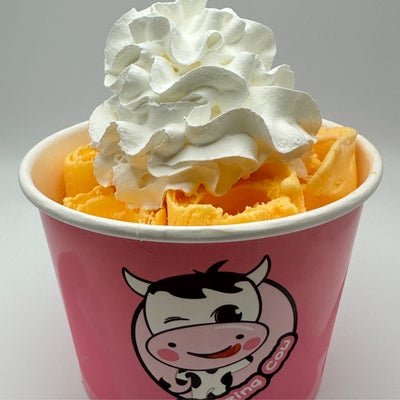 Orange Creamsicle rolled ice cream