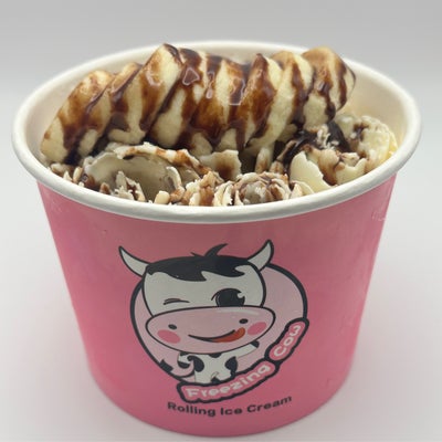 Nutty Monkey rolled ice cream