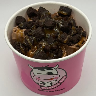 Turtle rolled ice cream
