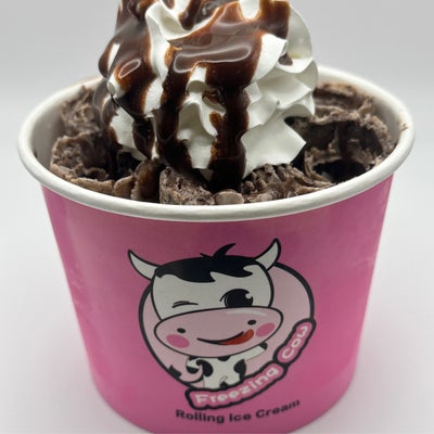 Mississippi Mud rolled ice cream