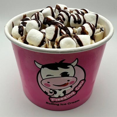 S'mores rolled ice cream